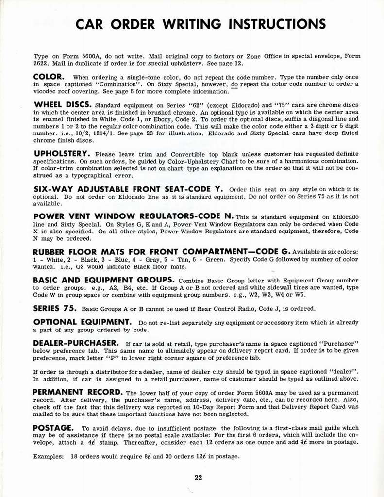 1960 Cadillac Optional Specifications Manual Page 32